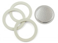 Bialetti Filter Seals - 3 Seals + 1 Filter 3 4 Cup Carton - 800033